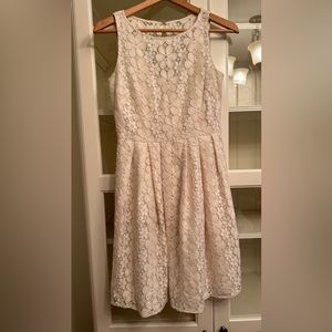 CREAM LACE DRESS